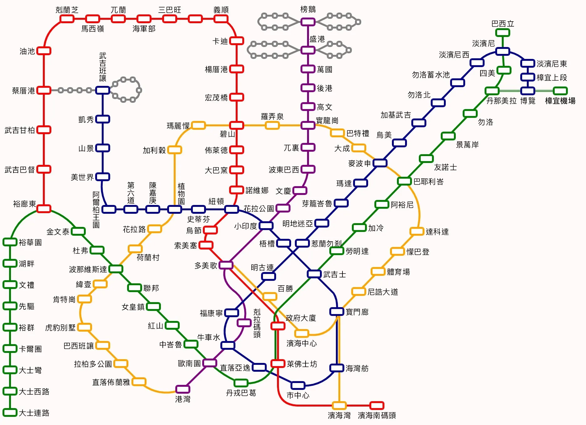 新加坡地鐵地圖